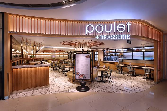 Poulet + Brasserie at ION Orchard store front